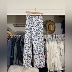 Abercrombie Linen Beach Print Pant - XL